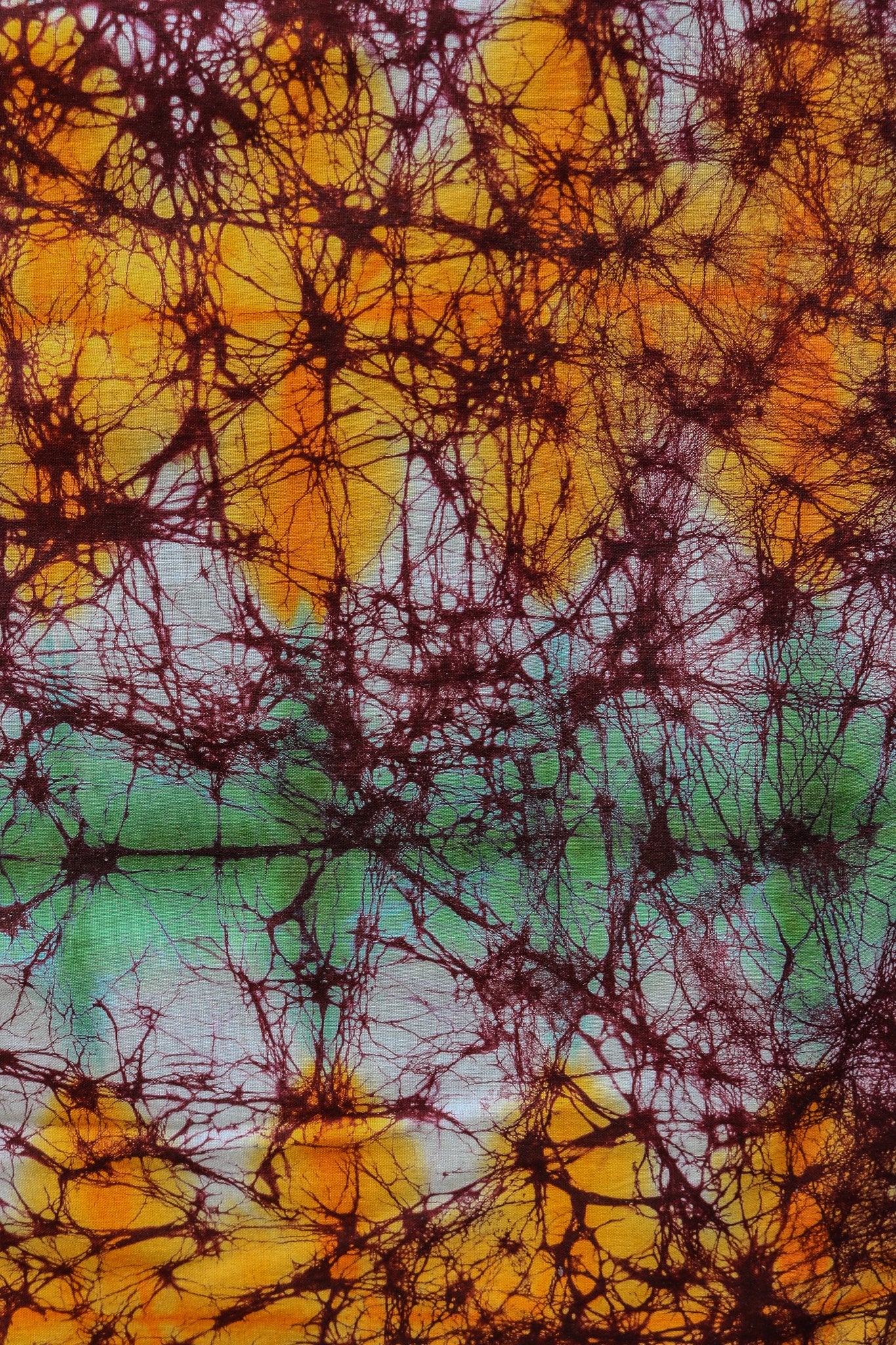 PreCracked Batik Fabric Orange