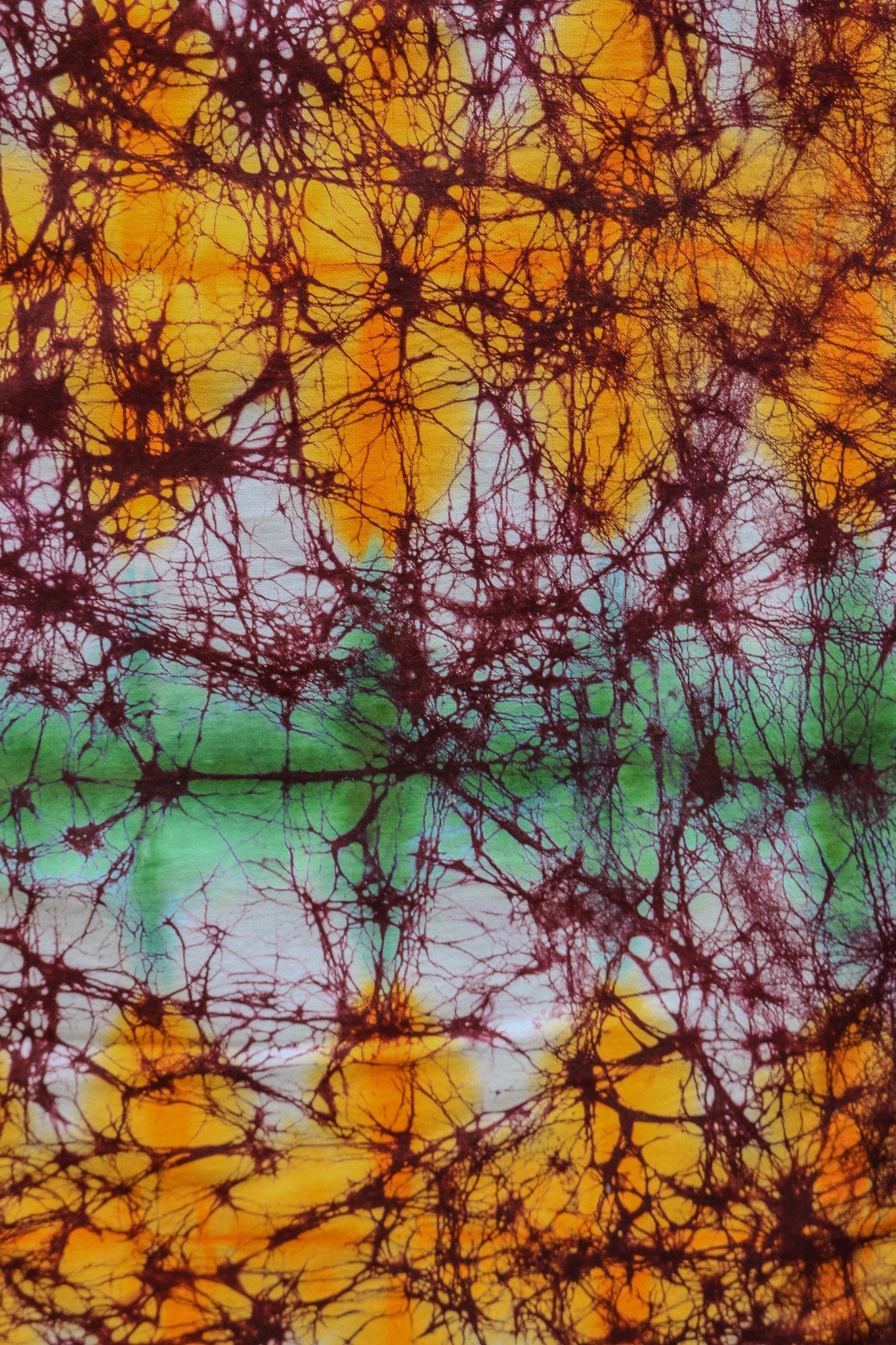 PreCracked Batik Fabric Orange
