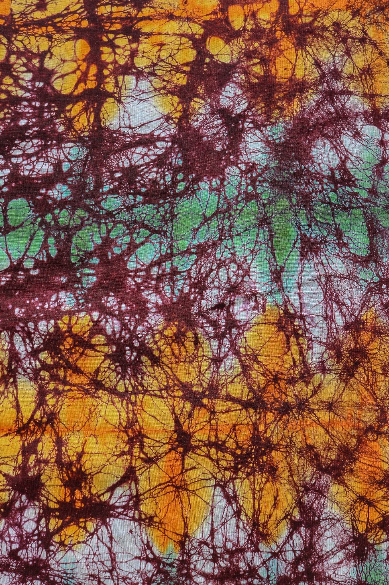 PreCracked Batik Fabric Orange
