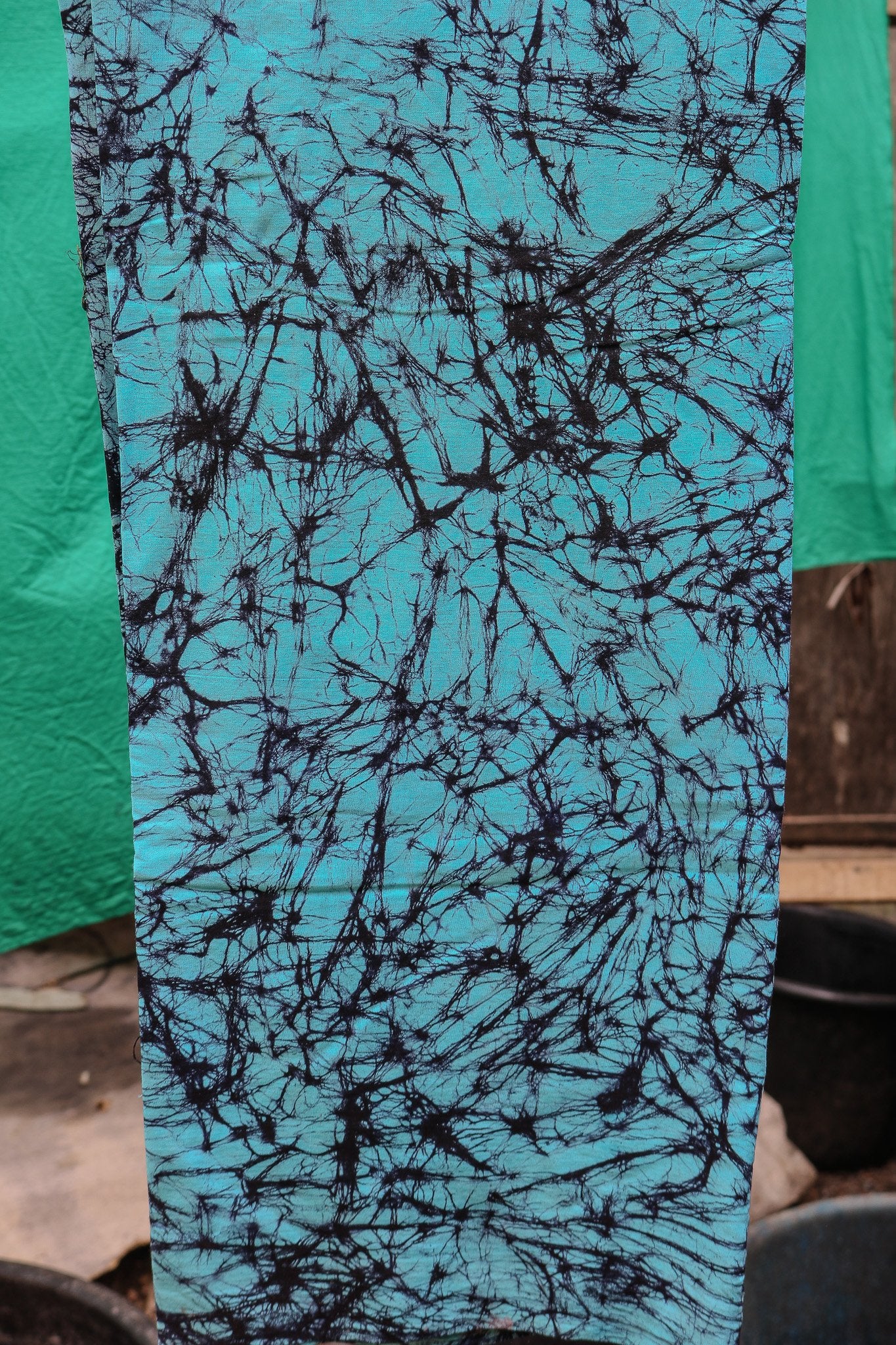 PreCracked Batik Fabric Blue