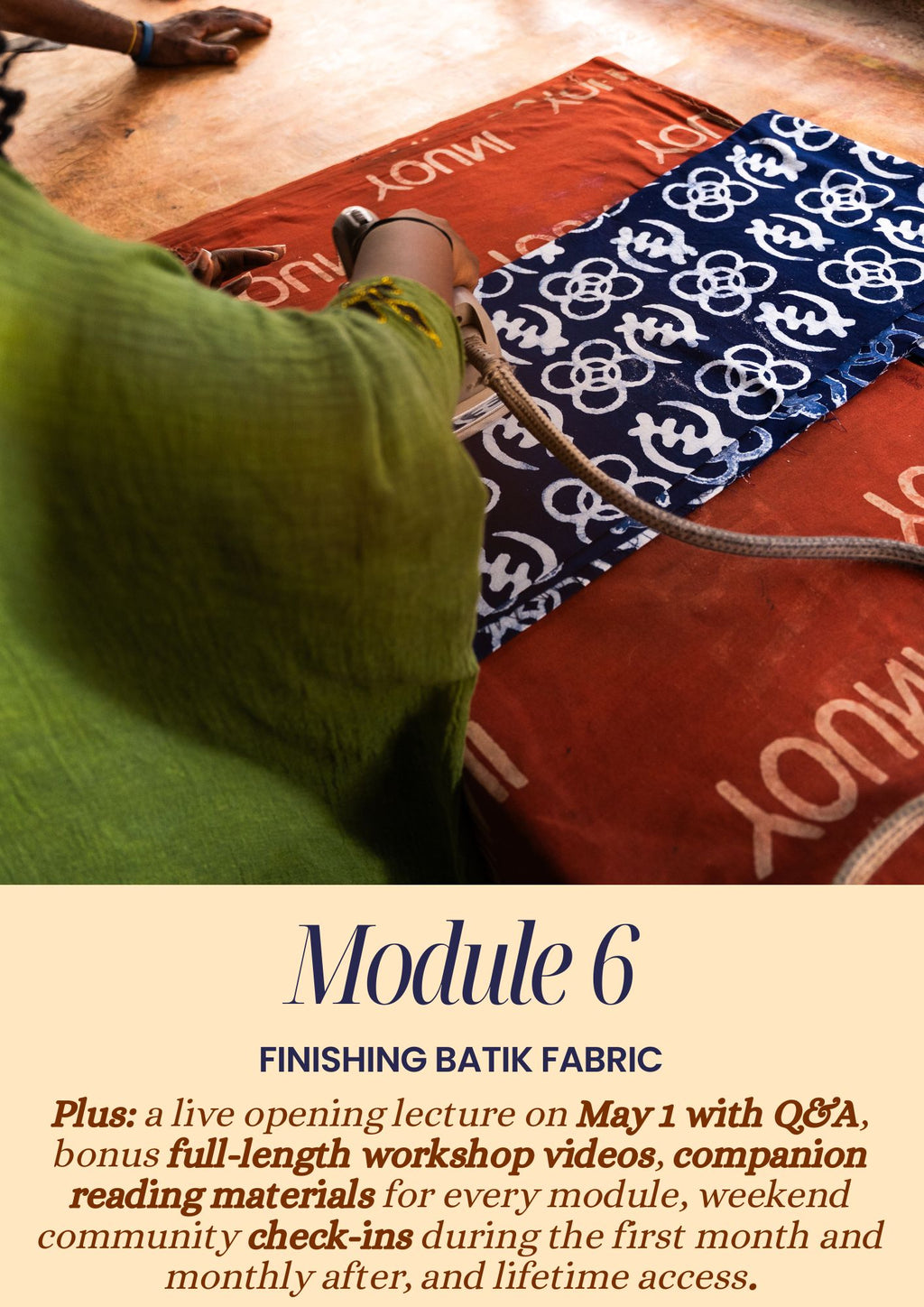 African Batik Online Workshop: A Historic and Practical Exploration