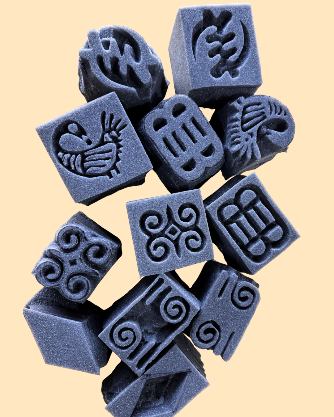 Male and Female: Adinkra Symbols Stamps (Pre Order)